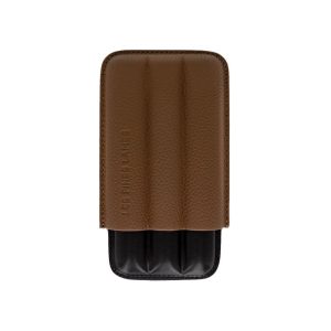 Les Fines Lames CIGAR CASE TRIO BROWN PEBBLE
