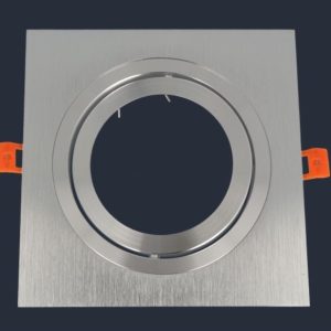 Oprawa aluminiowa AR111 kwadratowa ruchoma, srebrny
