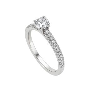 Biżuteria DIAMONFIRE 6117291582170. Pierścionek, Kolor szary. Kobieta.