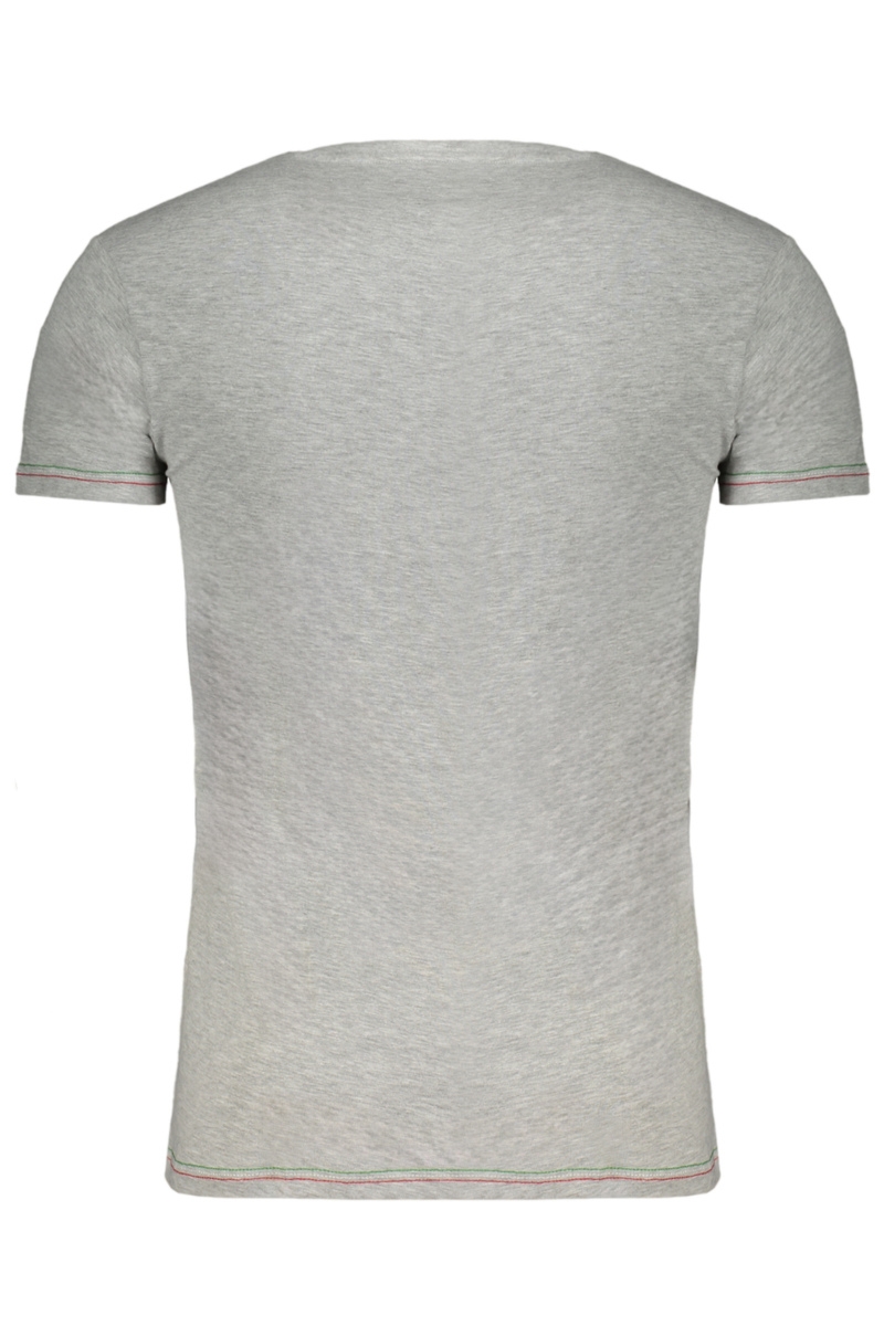 SZARY T-SHIRT MĘSKI Z KRÓTKIM RĘKAWEM ERONAUTICA MILITARE