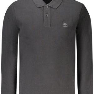TIMBERLAND MĘSKA KOSZULKA POLO Z DŁUGIM RĘKAWEM CZARNA