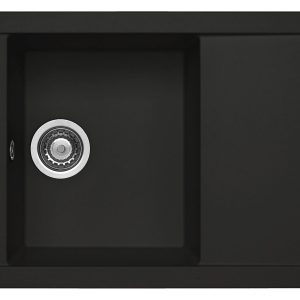 Alveus FORMIC 30 kol. deep black (76x50) zlew Granital z syfonem POP-UP