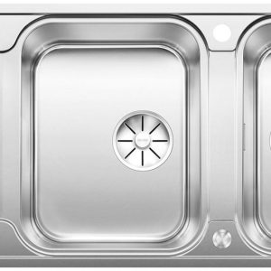 BLANCO CLASSIMO 8 S-IF stal polerowana odwracalny, korek auto., PushControl, InFino