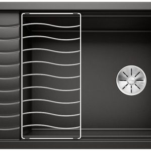 BLANCO ELON XL 8 S Silgranit czarny odwracalny, InFino, kratka ociekowa