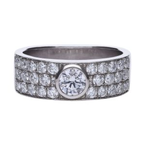 Biżuteria DIAMONFIRE 6112701082175. Pierścionek, Kolor szary. Kobieta.