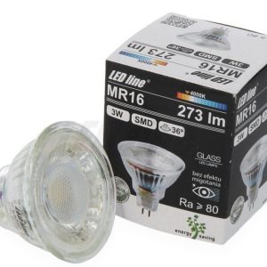 Żarówka LED MR16 SMD 10~14V AC/DC 3W 273lm 36˚