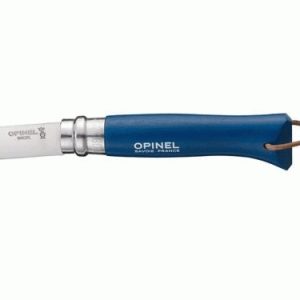 Nóż Składany Opinel Inox No 08 Dark Blue z rzemykiem 002212