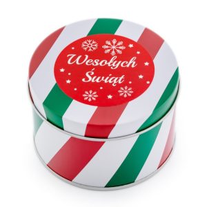 Prezentowe pudełko na zegarek - PUSZKA ŚWIĄTECZNA - czerwona