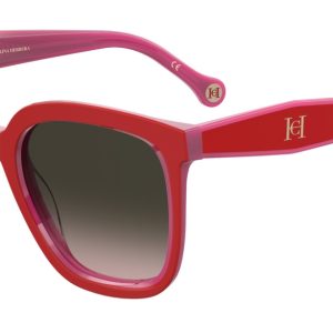 Okulary CAROLINA HERRERA HER0225GS45X. Okulary przeciwsłoneczne, Kolor czerwony. Kobieta.