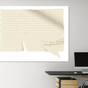Tablica suchościeralna 147 papierowy dymek