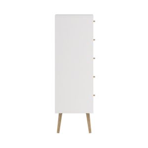 Komoda z szufladami biała mat 50 cm Bodo