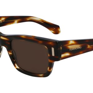 Okulary FERRAGAMO SF2011S-216. Okulary przeciwsłoneczne, Kolor brązowy. Mężczyzna.