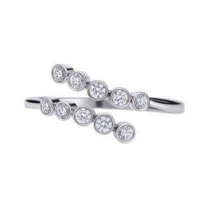 Biżuteria DIAMONFIRE 6119411082160. Pierścionek, Kolor szary. Kobieta.