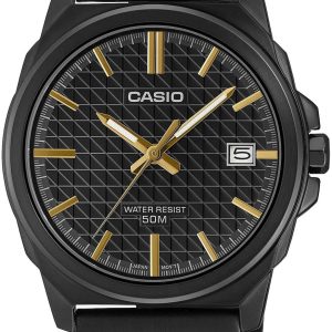 Męski Zegarek Casio Classic MTP-E720B-1AVDF – Mroczny Minimalizm i Styl Military
