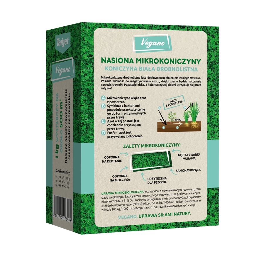 Mikrokoniczyna – wzbogacająca trawnik (nasiona) 3 kg Vegano