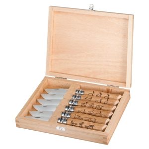 Opinel BOX LEGNO COLLEZIONE ANIMALIA 6 PZ N°08 INOX (002342)