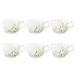 SELTMANN MEADOW GRASSES GREEN Zestaw 6 filiżanek do kawy 260 ml