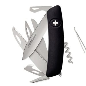 Swiza D09R AM SAW & SCISSORS Black (KNR.0136.1010)