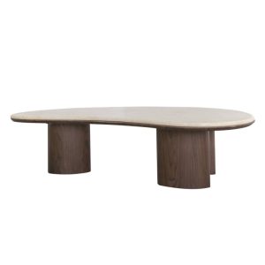 Stolik kawowy Essence 110 cm, ciemny orzech/marmur