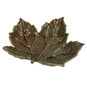 RITUALI DOMESTICI SFOGLIAMI Zestaw 2 pater w kształcie liścia platana 17 x 19.5 x 5 cm