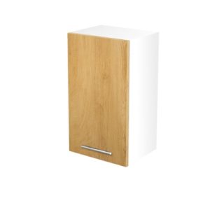 Szafka górna biała / dąb miodowy mat 40 cm Vento