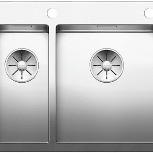 BLANCO CLARON 340/180-IF/A stal polerowana prawa, korek auto., InFino, PushControl Użyj kodu 23BLA06 i płać mniej