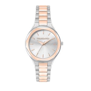 Zegarek TRUSSARDI R2453157504. Kwarcowy, Kolor biały. Kobieta.