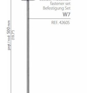 Zestawy mocowań (do płyt z drewna, MDF, do blachy, szkła) - W7 - 42605 42605