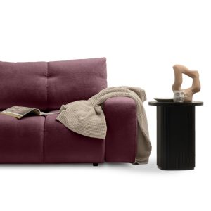 Sofa z funkcją spania i pojemnikiem Soho, burgundowa