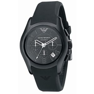Zegarek ARMANI AR1430. Kwarcowy, Kolor czarny. Mężczyzna.