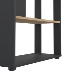 Regał biurowy szary / jackson hickory mat 80 x 34 x 205 cm Sign