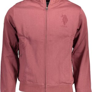 BLUZA US POLO Z ZAMKIEM FIOLETOWA MĘSKA