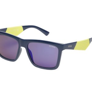 Okulary GUESS GO00067-5690C. Okulary przeciwsłoneczne, Kolor niebieski. Mężczyzna.