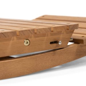 Zestaw ogrodowy Familis stolik + 2 krzesła, teak look, drewno eukaliptusowe FSC