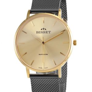 ZEGAREK DAMSKI BISSET BSBF33 (zb579v) - SZAFIROWE SZKŁO