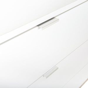 Komoda z szufladami i drzwiami biała / dąb sonoma mat 180 cm Göteborg