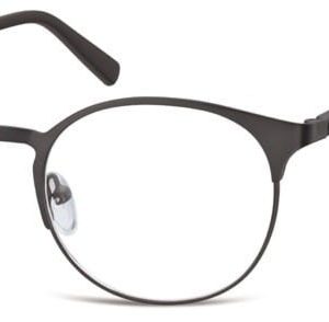 Czarne Okulary Oprawki okrągłe metalowe Sunoptic 995F