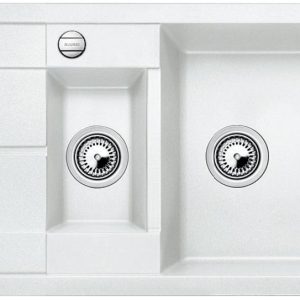 BLANCO METRA 6 S Compact Silgranit biały odwracalny, korek auto. Użyj kodu 23BLA06 i płać mniej
