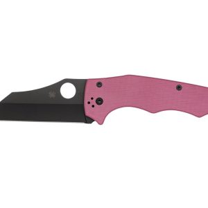 Spyderco YOJUMBO PINK G-10 BLACK BLADE PLAIN C253GPNBKP