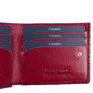 Mały portfel skórzany Canaletto z wzorem krokodylej skóry PD1055cs162 RFID