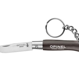 Opinel TRADIZIONE N°04 INOX PORTACHIAVE "BRUN NOIR" (002268)
