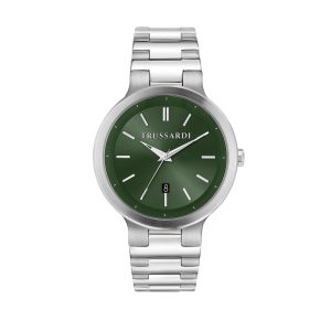 Zegarek TRUSSARDI R2453164002. Kwarcowy, Kolor zielony. Mężczyzna.