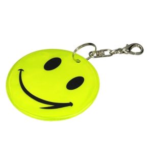 Brelok odblaskowy Smile - Żółty