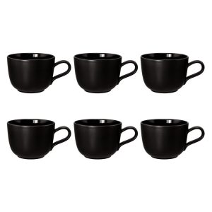 SELTMANN LIBERTY VELVET BLACK Zestaw 6 filiżanek do kawy 260 ml