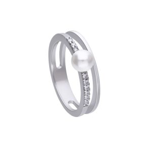 Biżuteria DIAMONFIRE 6119951111170. Pierścionek, Kolor szary. Kobieta.