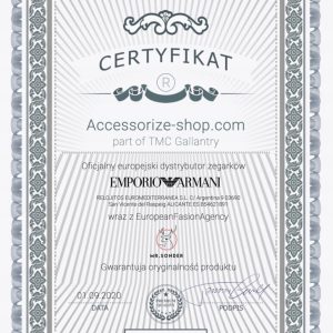 Zegarek ARMANI AR1437. Kwarcowy, Kolor czarny. Kobieta.