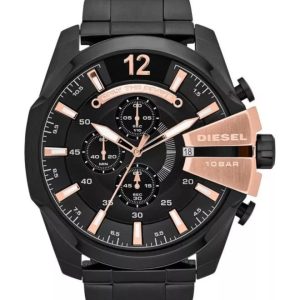 Męski Zegarek Diesel Mega Chief DZ4309 – Masywny Chronograf w Kolorze Tytanu