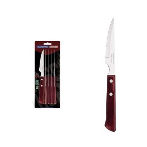 Tramontina POLYWOOD FSC SET CHULETEROS 6 PZ 21109/674 Red