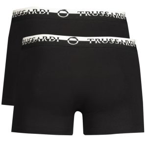 CZARNE BOKSERKI MĘSKIE TRUSSARDI