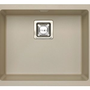 Alveus QUADRIX 50 kol. 02 pebble (56x46) Zlew Granital+ z syfonem POP-UP
